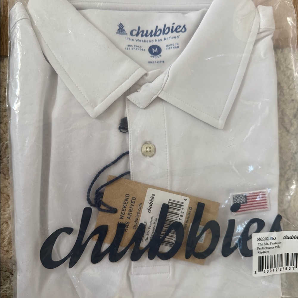 Chubbies White Polo Shirt